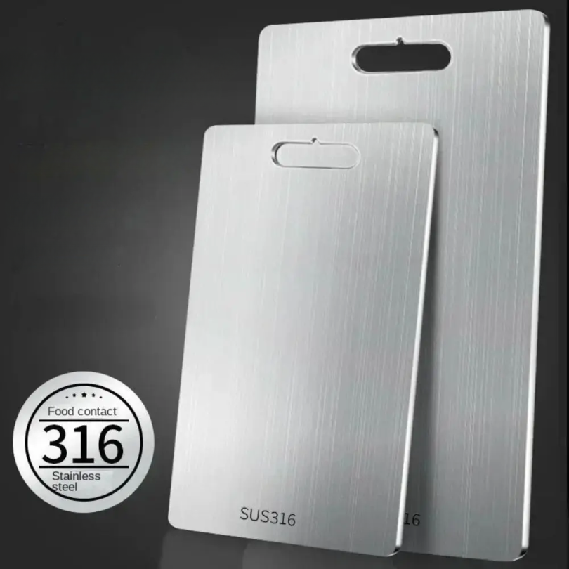 Royallure Titanium Förbättrad Skärbräda - Hållbar, Dubbel-Sidig, Livsmedelsklassad Säker Skäryta för Kök och Utomhusbruk Carvallo