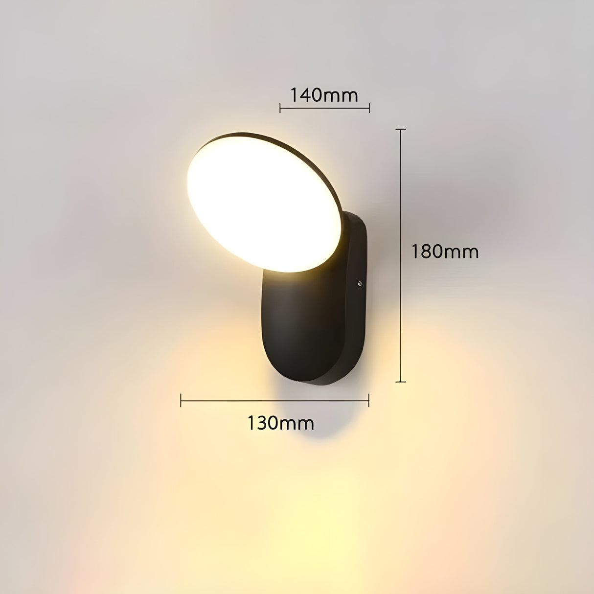 RadiantBeam Ljus - Vattentät Rörelsesensor LED Vägglampa Carvallo