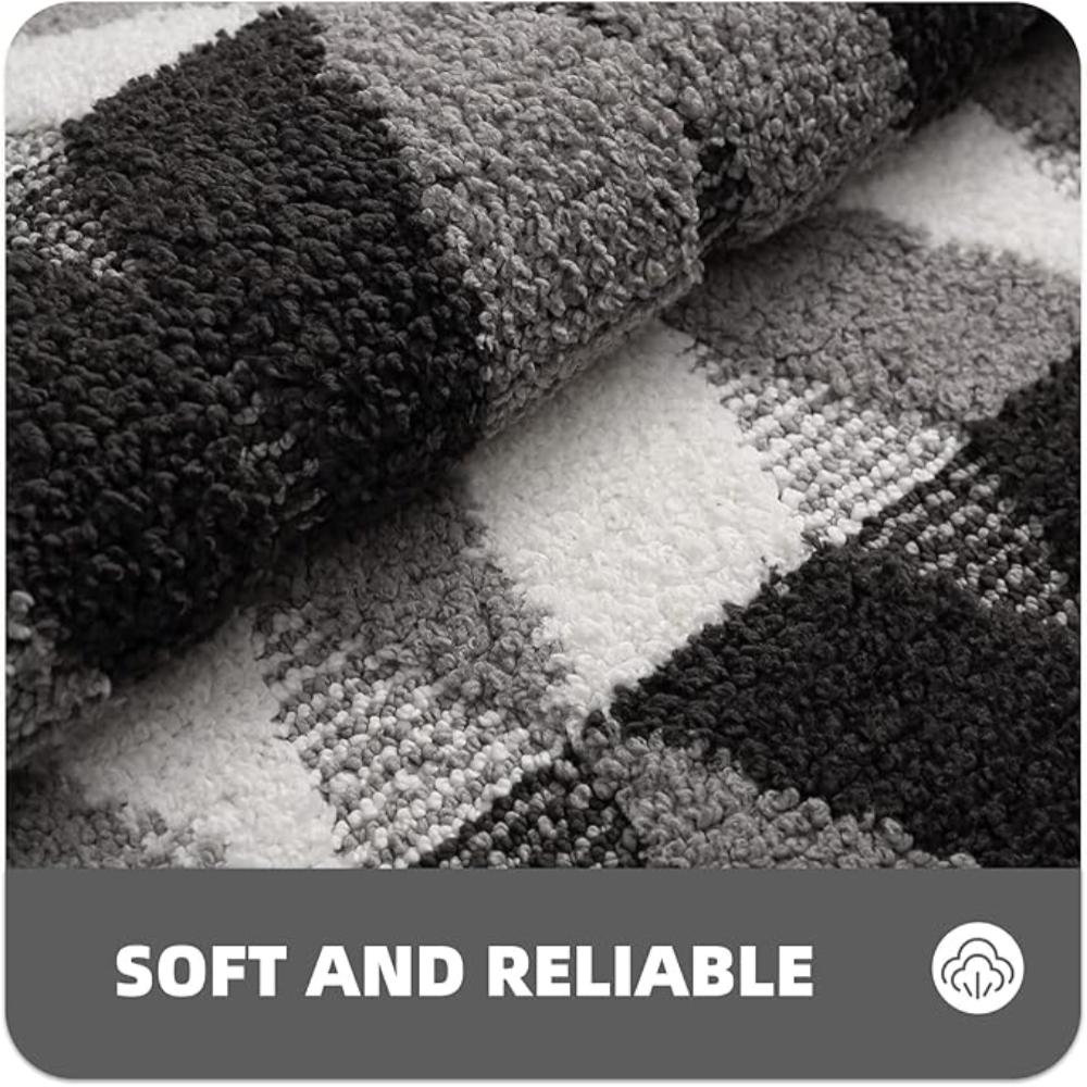 Mjuk Mikrofiber Halkfri Geometrisk Matta Carvallo