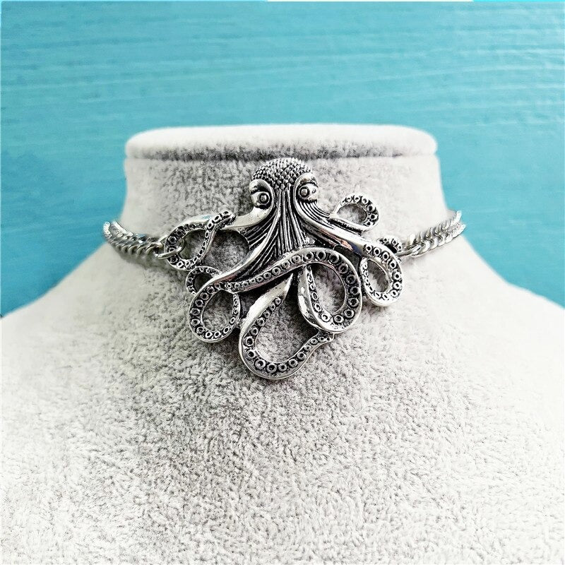 Octopus Choker halsband-Jewelry for women-Hemnix-Hemnix