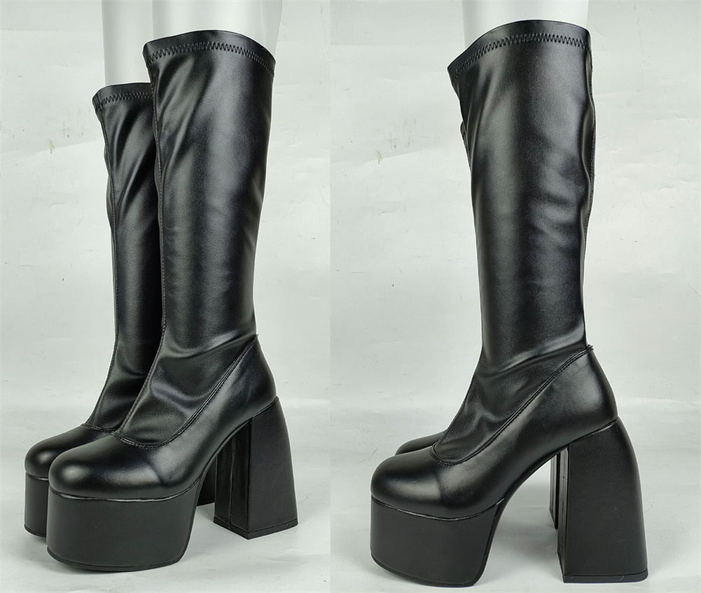 Punk Plattformsstövlar-Shoes for Women-Bellasverige-Hemnix