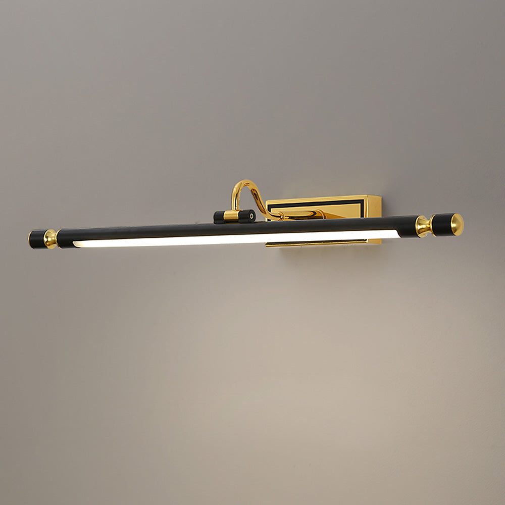 Svart Enkel LED Badrumsspegel Vägglampa Carvallo