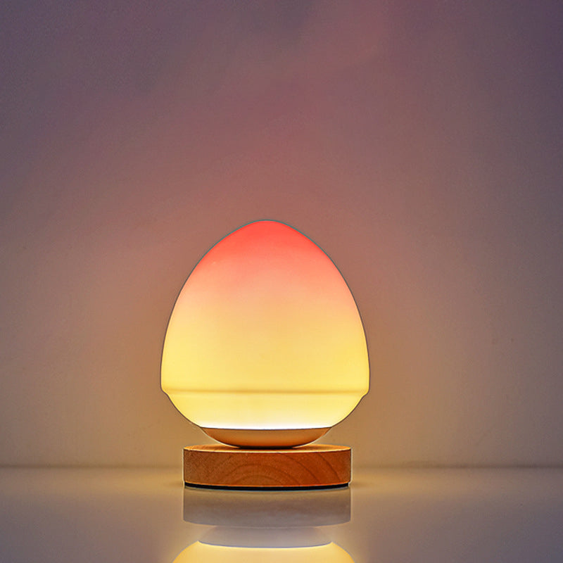 Modern Peach Glass LED-lampa – USB-uppladdningsbar MILA Sverige