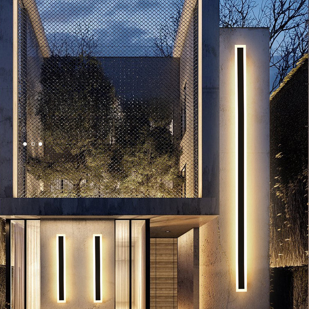 LED Utomhusvägglampor | 11.8–47.2 x 3.1 in | Vattentät IP65 Modern Akrylbelysning | Brick by Brick Carvallo