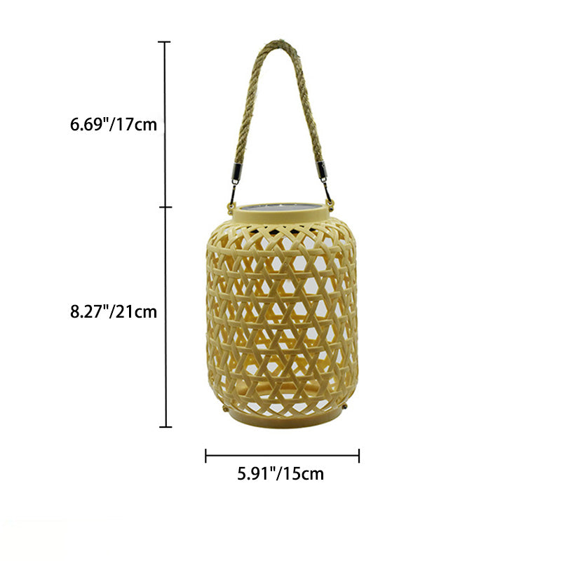 Modern vattentät Solar LED Woven Lantern MILA Sverige