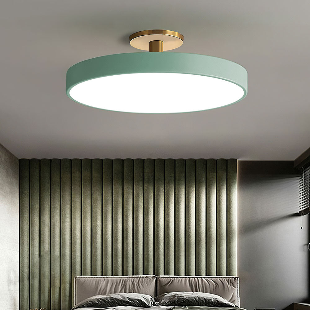 Modern Flush Mount Ceiling Light | 5.9×11.8–23.6 in | LED Rund Armatur | Hårdvara + Akryl | Brick by Brick Carvallo