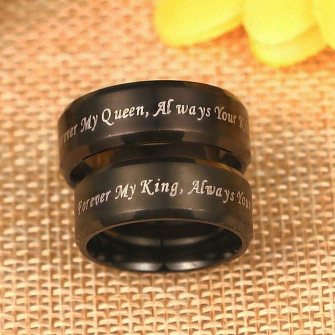 Svart par löftesring-Jewelry for men-Bellasverige-Hemnix