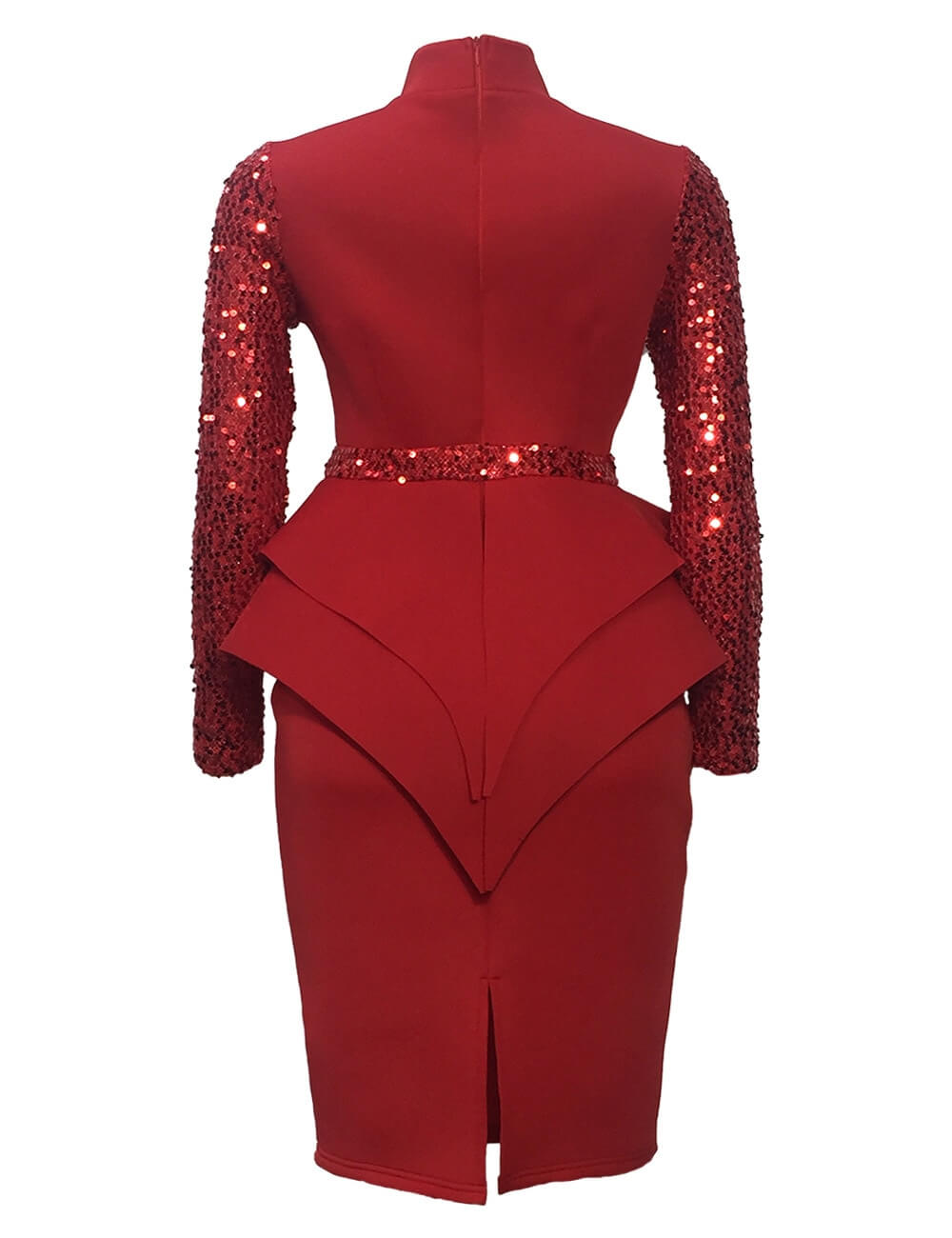 Midi bodycon klänning med paljetter-Clothes for women-Hemnix-Hemnix