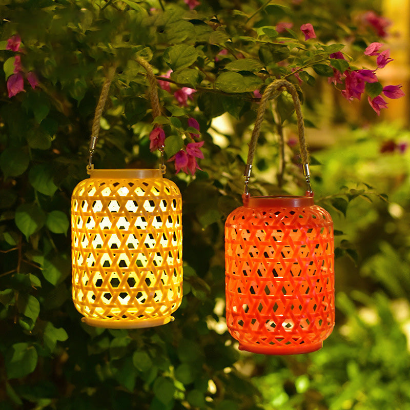 Modern vattentät Solar LED Woven Lantern MILA Sverige