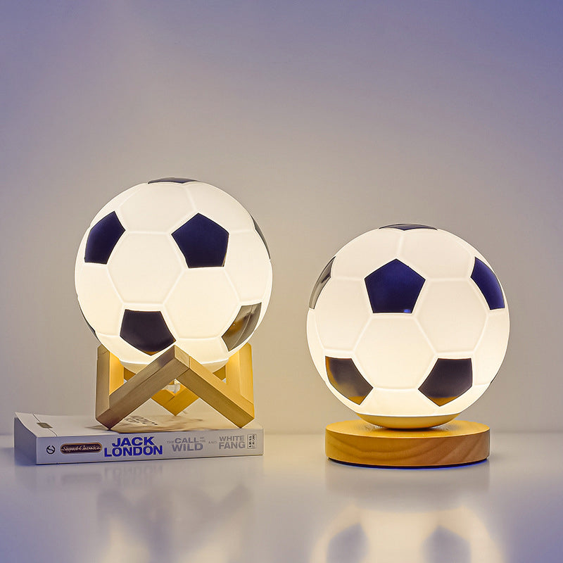 Snygg Globe LED-bordslampa - Trä- och glasdesign MILA Sverige