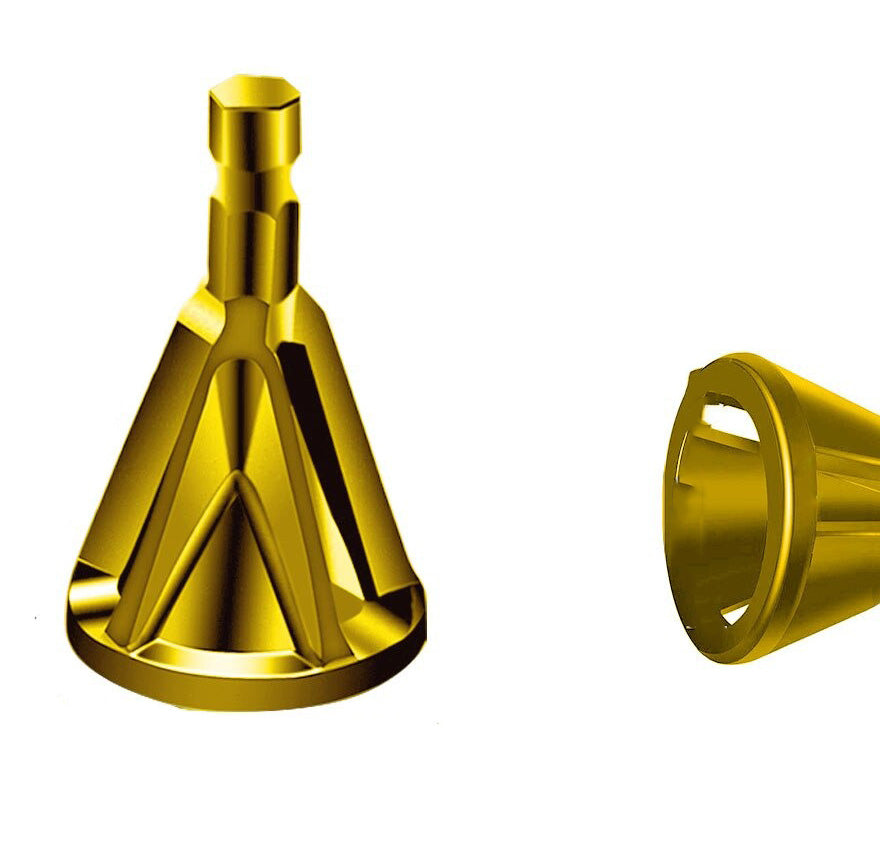 Skruvfräsning Avfasningsverktyg-Tools-Hemnix-6 spår Guld-Hemnix