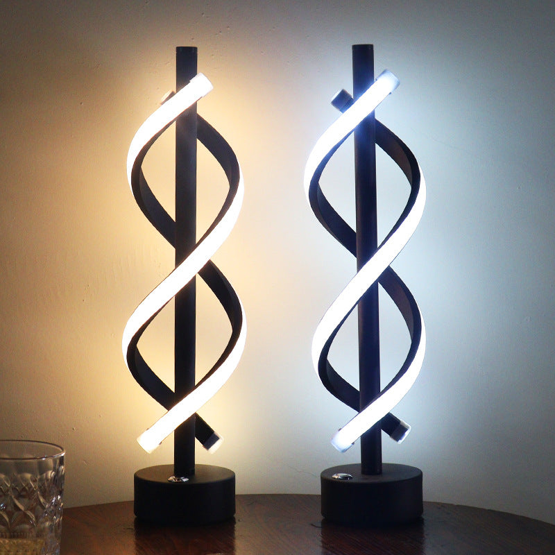 Nordic Dual Spiral LED-lampa – modern järnremsdesign MILA Sverige