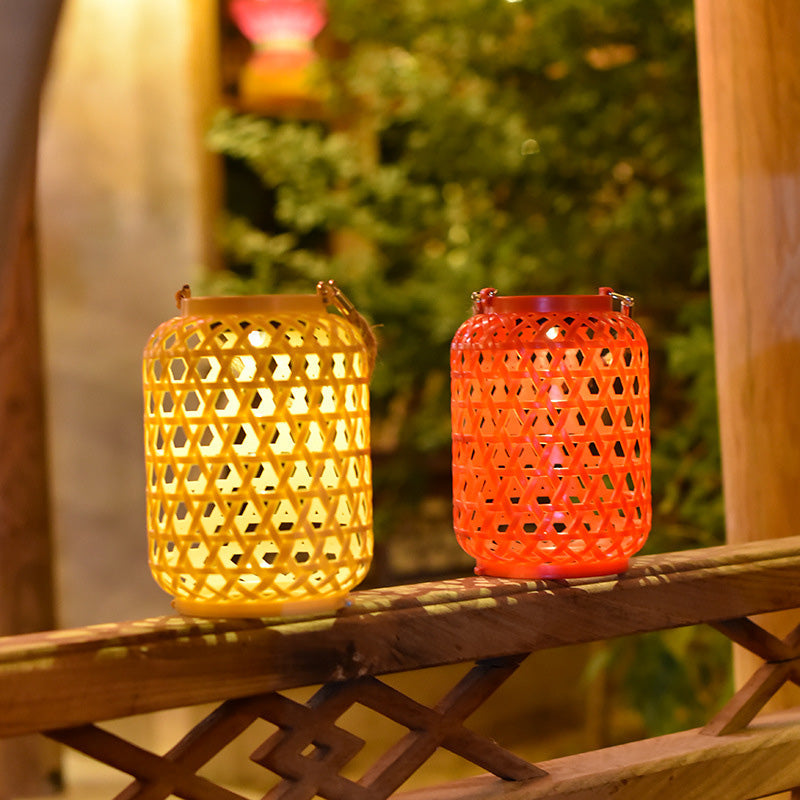 Modern vattentät Solar LED Woven Lantern MILA Sverige
