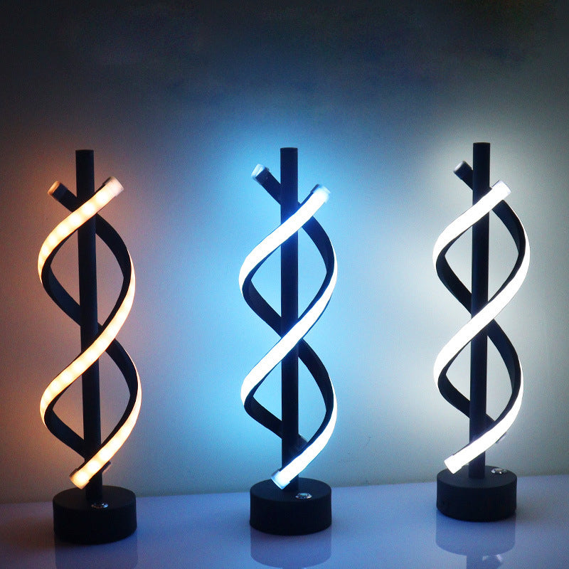 Nordic Dual Spiral LED-lampa – modern järnremsdesign MILA Sverige
