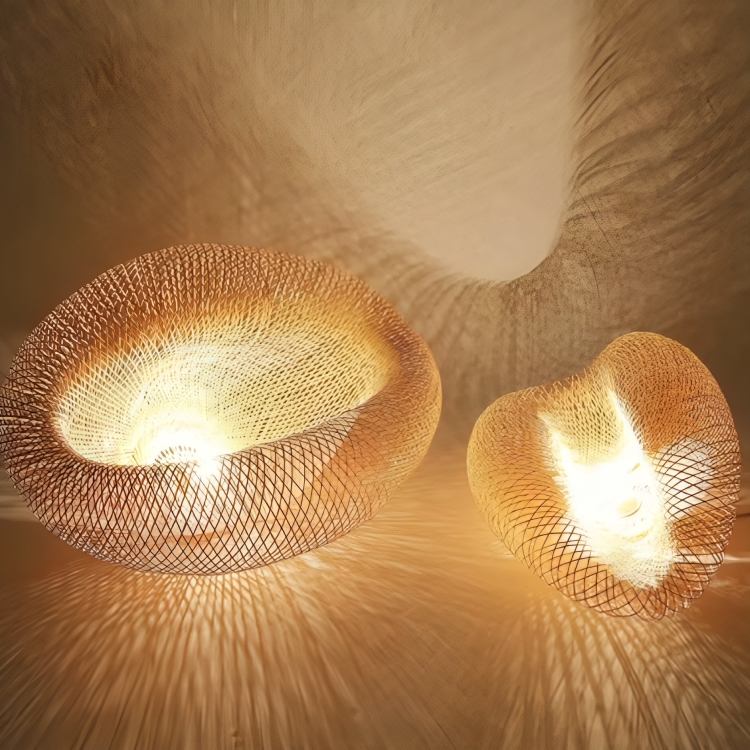 Design Rotanghänglampa Carvallo