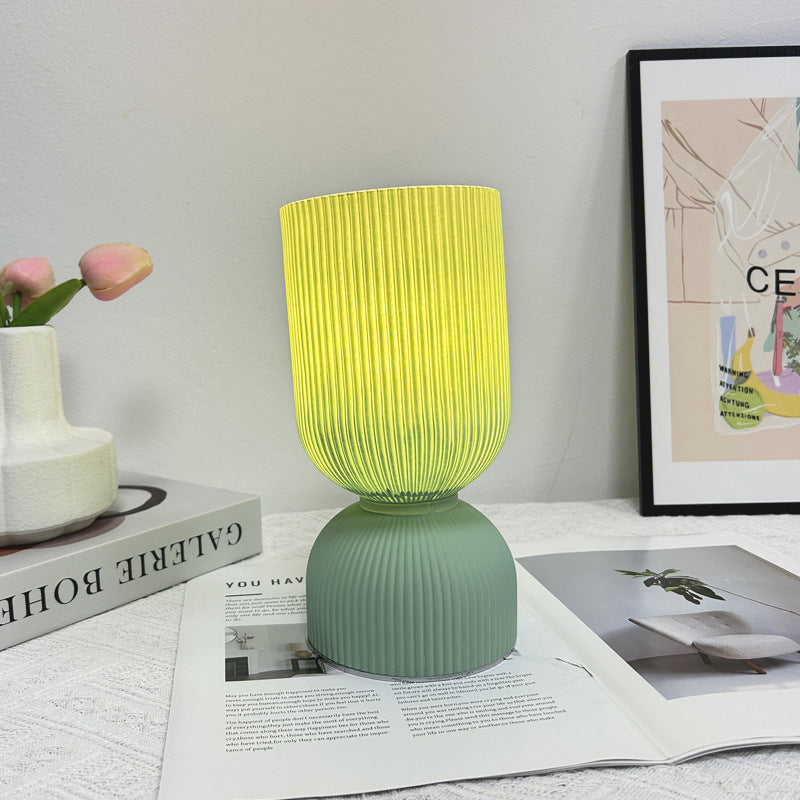 Modern minimalistisk glasbordslampa – elegant cylinderdesign MILA Sverige