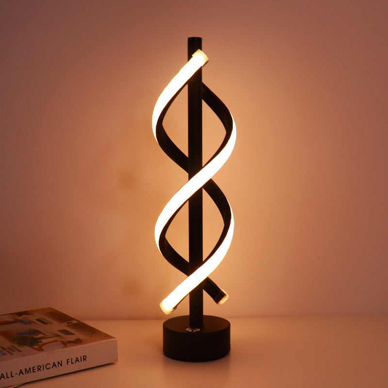 Nordic Dual Spiral LED-lampa – modern järnremsdesign MILA Sverige