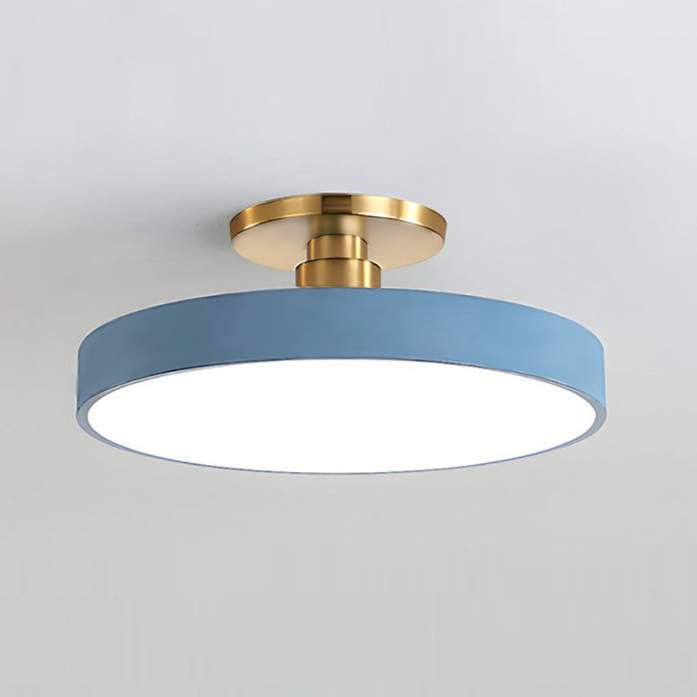 Modern cirkulär LED taklampa – semi-flush design Carvallo