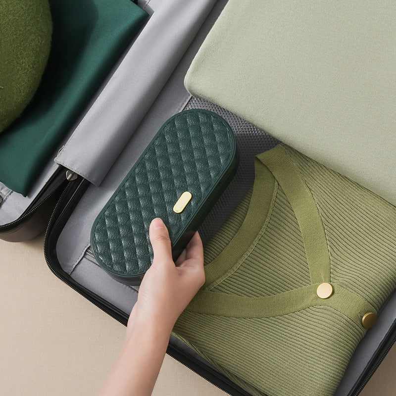 Carvallo Nähset i dubbel-etui | 20 färgglada spolar & läder-måttband | Kompakt & organiserat | 19,5×8,5×3,8 cm Carvallo