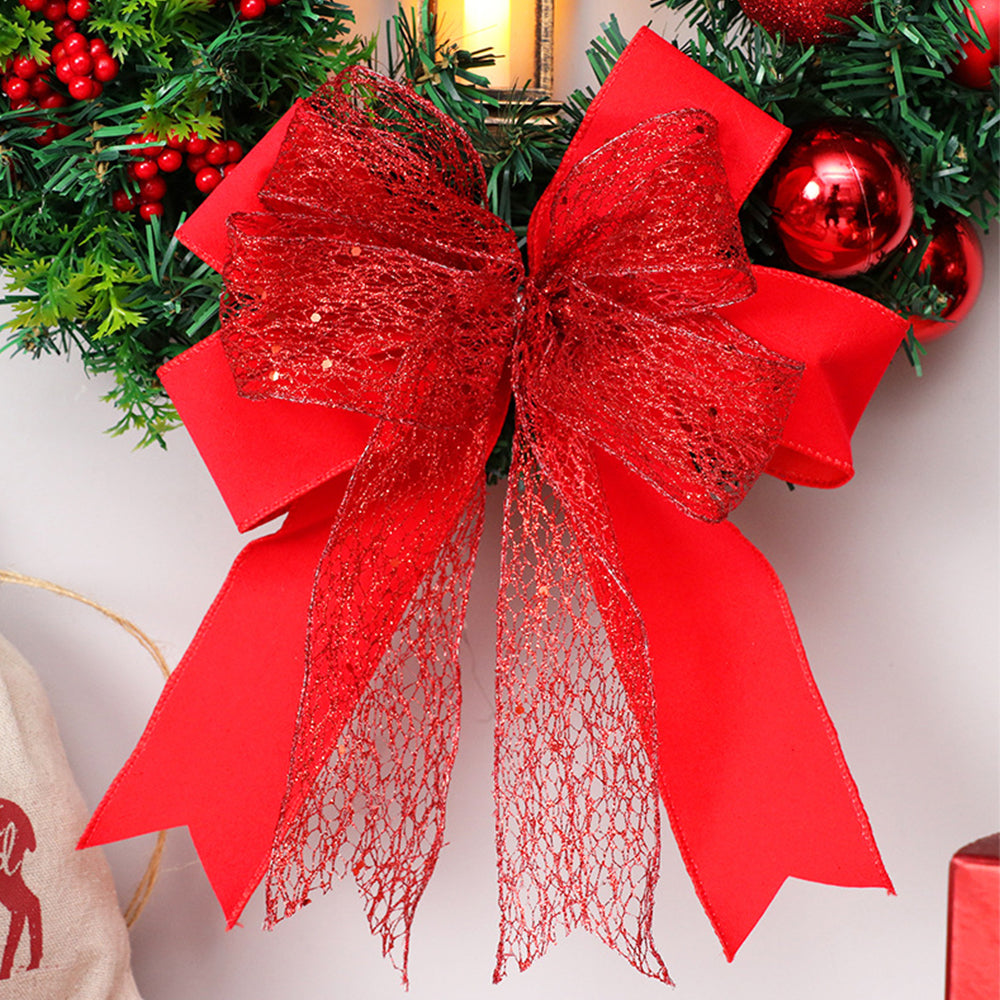 Julkrans med LED-lampor och sløyfe Carvallo