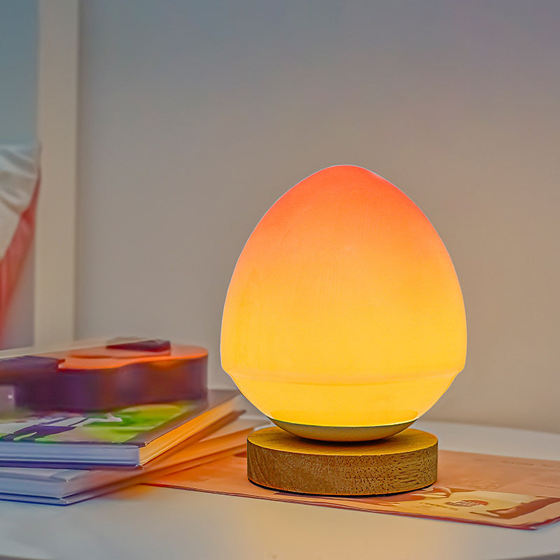 Modern Peach Glass LED-lampa – USB-uppladdningsbar MILA Sverige