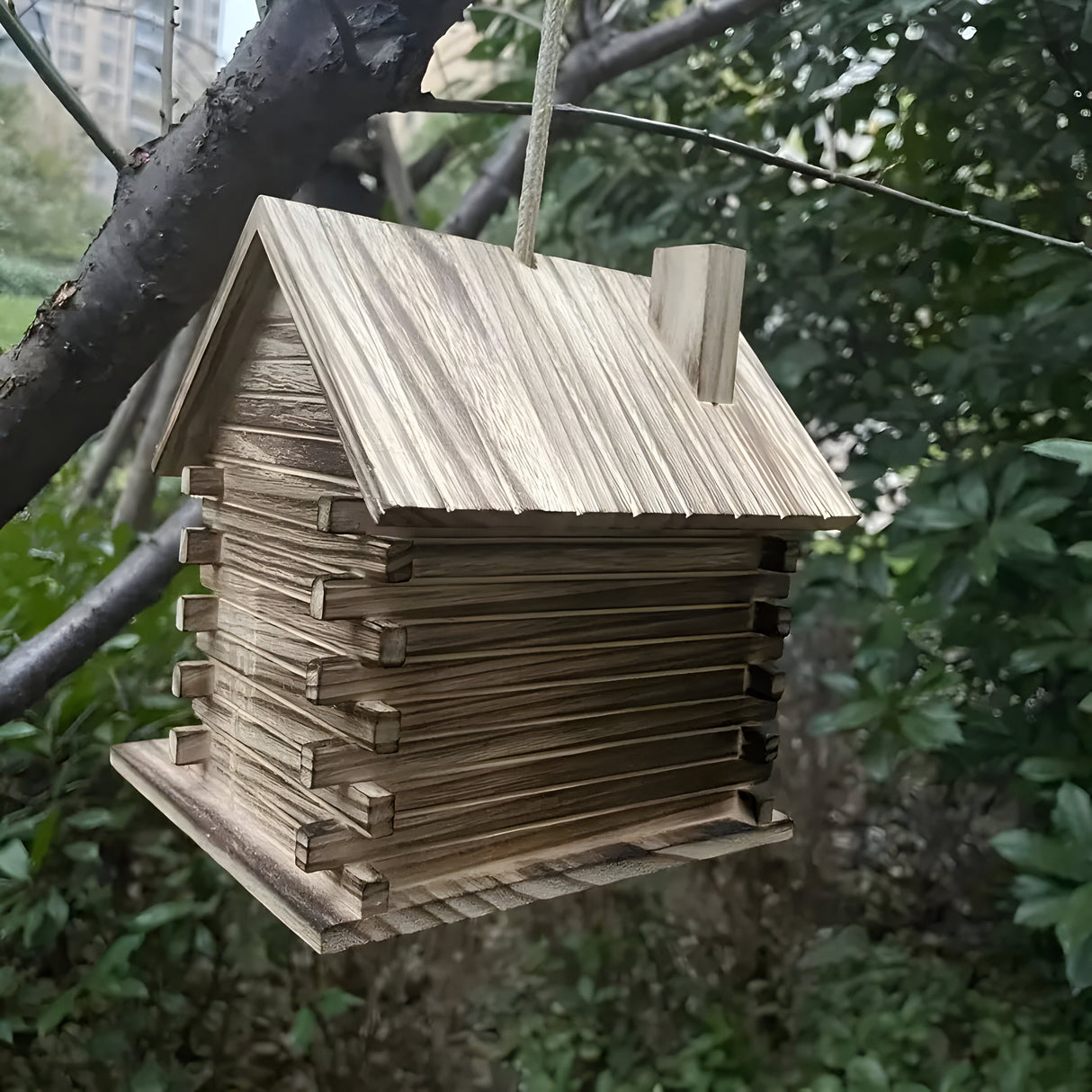 HollowHaven Nest - Rustikala trädfågelhus Carvallo