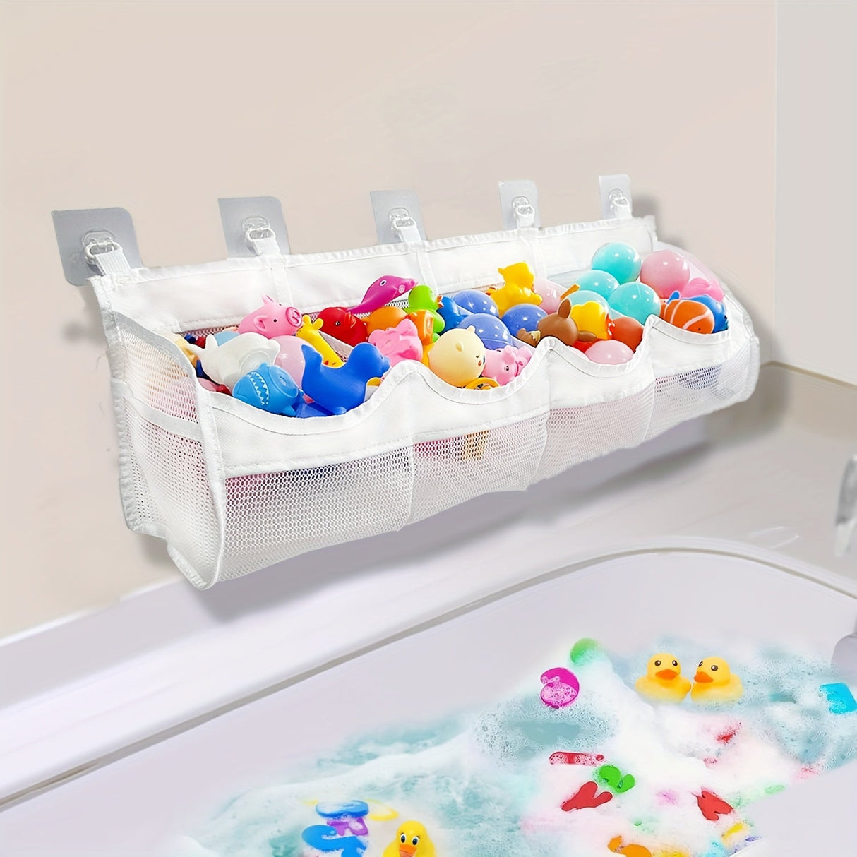 Mesh Badleksaksorganisatör - Perfekt för Ordning Carvallo