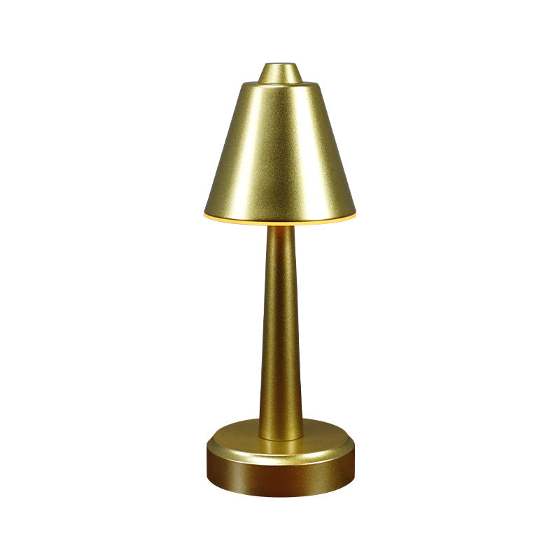 Retro Metal Cone Touch Lamp – USB-driven LED-lampa MILA Sverige