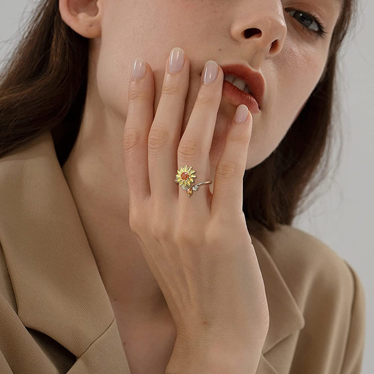 Solros Fidget Ring-Jewelry for women-Bellasverige-Hemnix