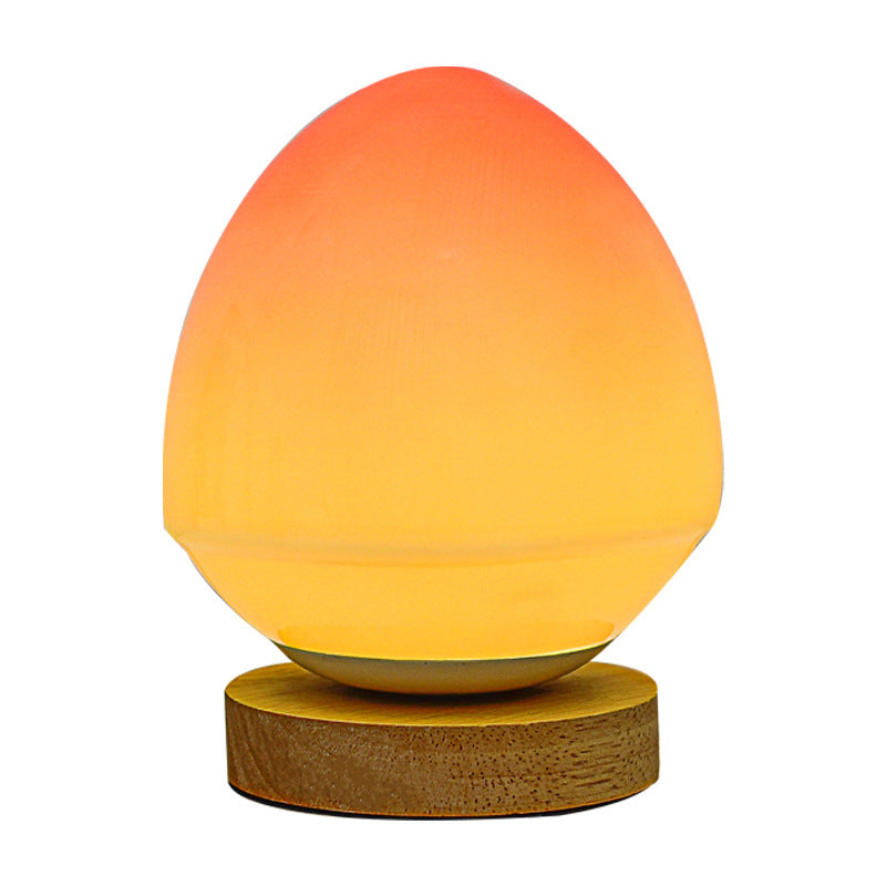 Modern Peach Glass LED-lampa – USB-uppladdningsbar MILA Sverige
