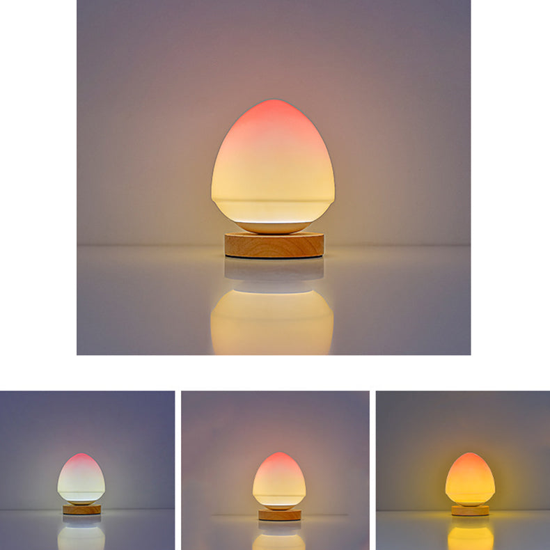 Modern Peach Glass LED-lampa – USB-uppladdningsbar MILA Sverige