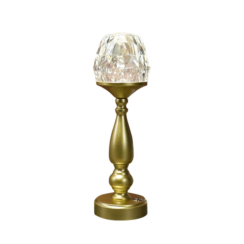 Retro kreative Gem-Säulen-Plastik-Metall-LED-Touch-Tischlampe MILA Sverige