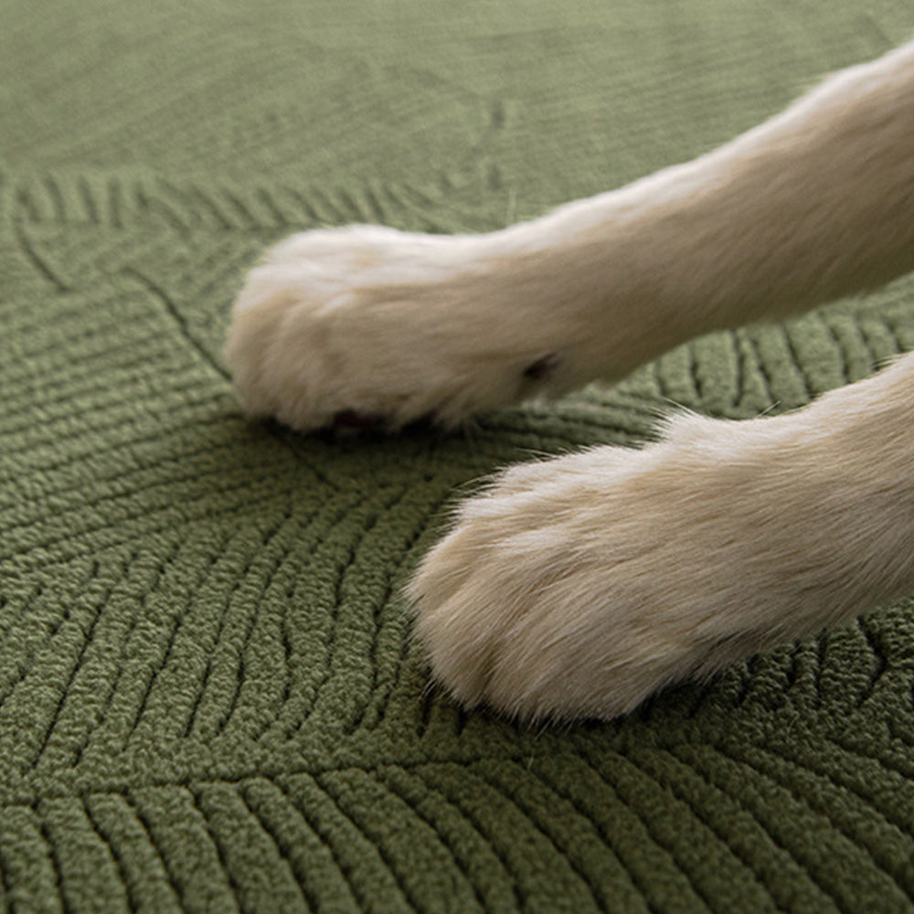 Modern Leaf Jacquard Vattentät Anti-scratch Sofföverdrag Carvallo