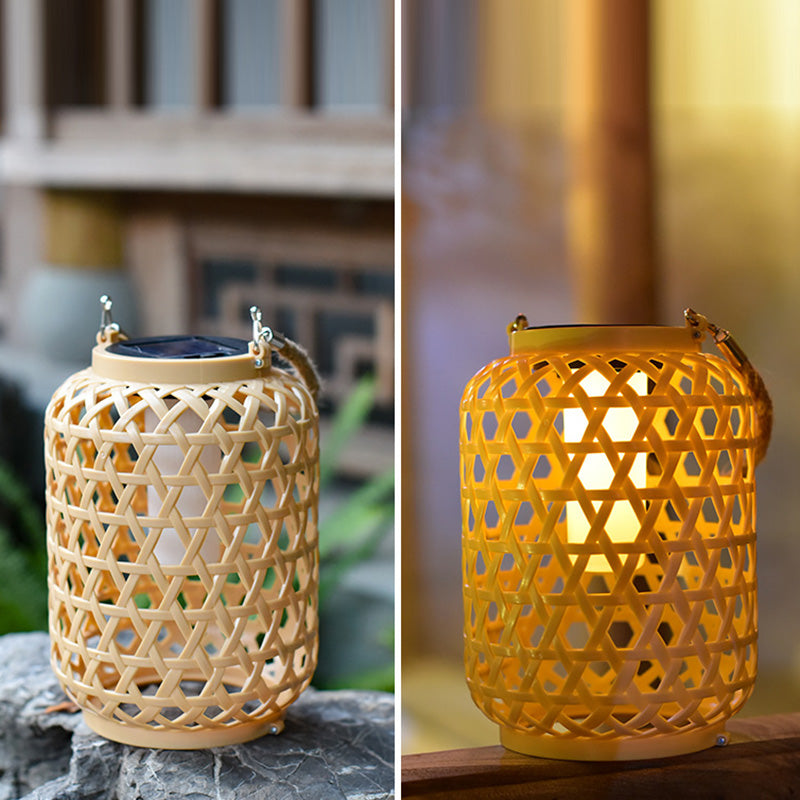 Modern vattentät Solar LED Woven Lantern MILA Sverige