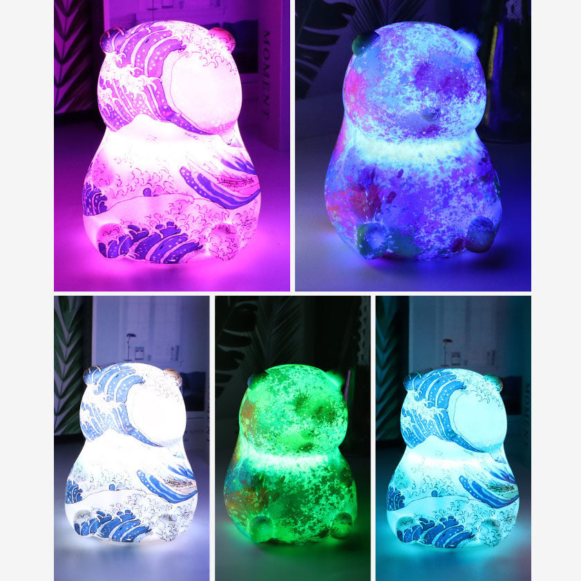 Bedårande Panda LED-nattlampa – USB-uppladdningsbar Touch & Remote-lampa MILA Sverige