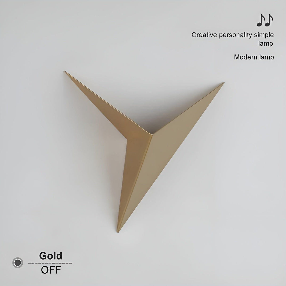 OrigamiGlow Light - Minimalistisk Origami Triangelformad LED Vägglampor Carvallo