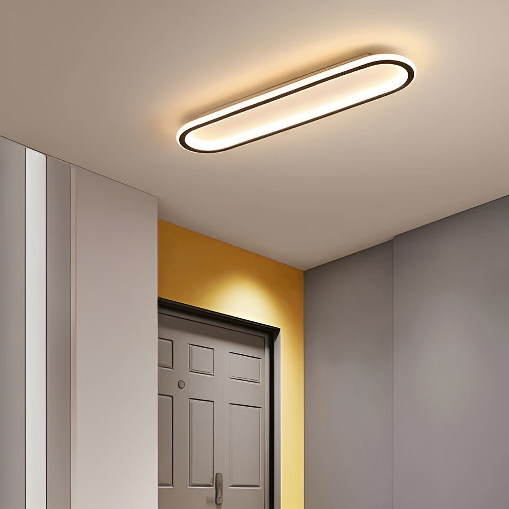 LED-taklamps i oval form – Elegant modern design för hall och entréområde Carvallo