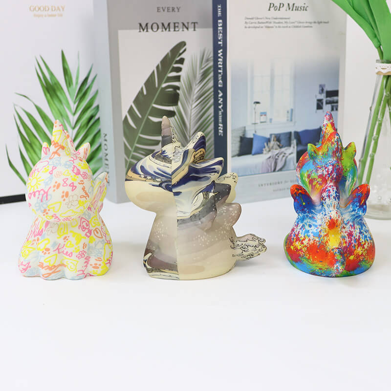 UnicornGlow | Handmålad 3D-tryckt LED-nattlampa MILA Sverige