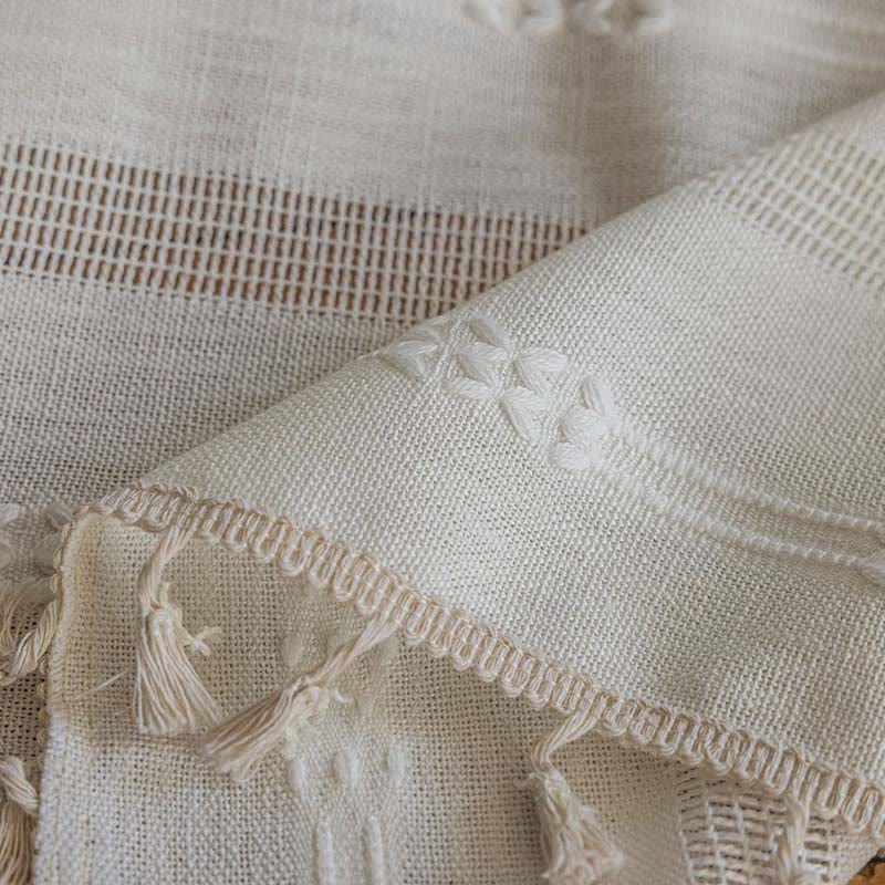 Randig Semi-Svart utelämning Gardin Hålig Tassel Draperier Carvallo