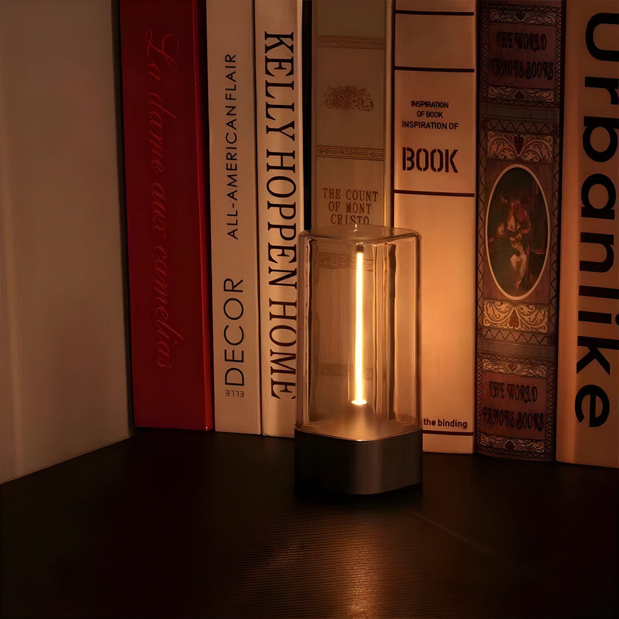 QuantumAura Lampa - Avslappnad USB-laddning Magnetisk Bordslampa Carvallo