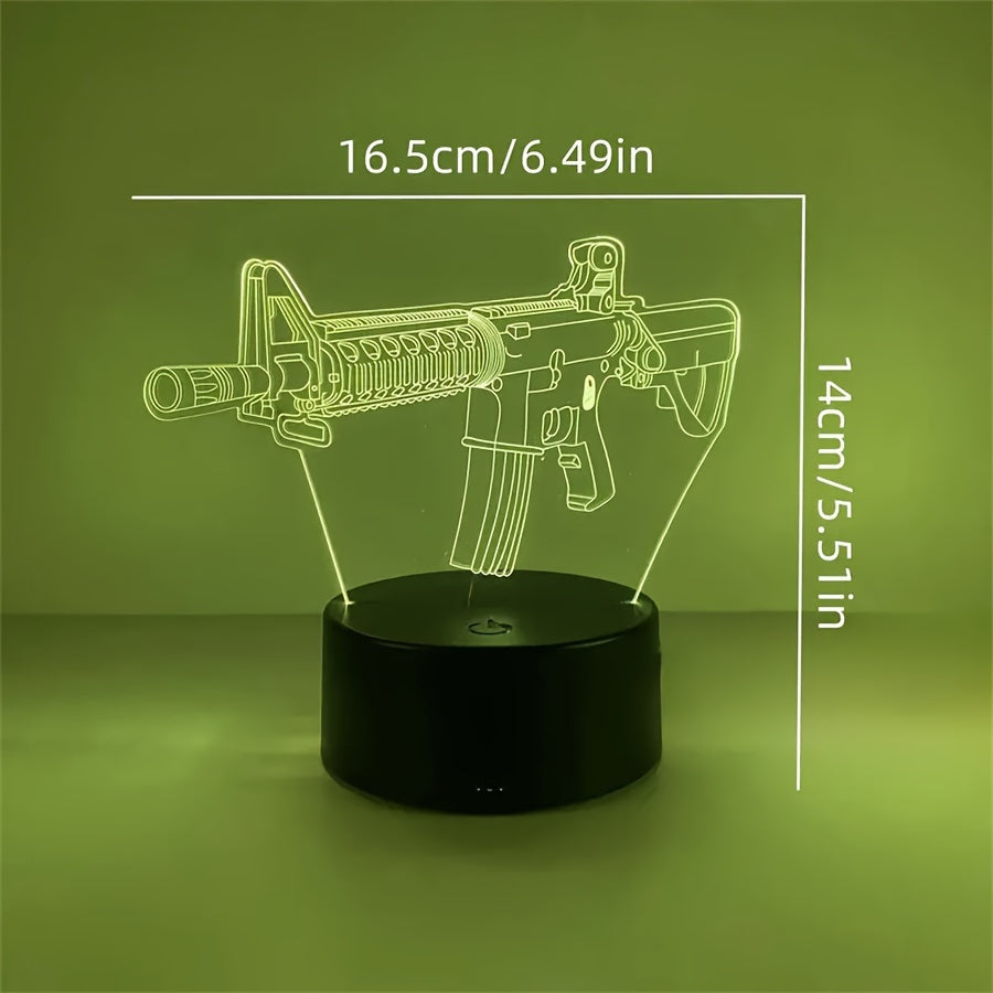 GeoLicht - 3D Geometrisk LED Skrivbordslampa med Touch-kontroll Carvallo