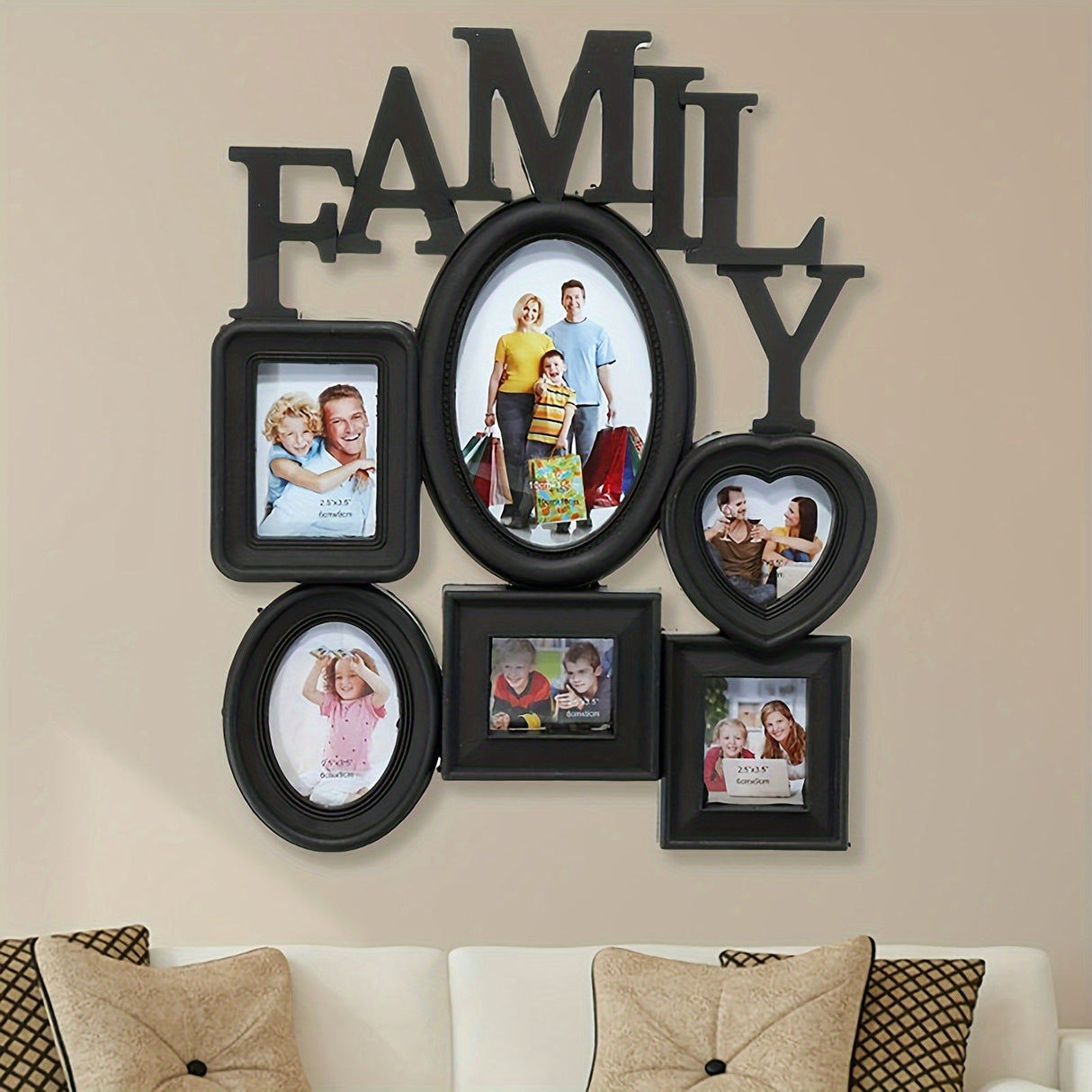 Väggkonst Familjefotoframeset Collage Carvallo