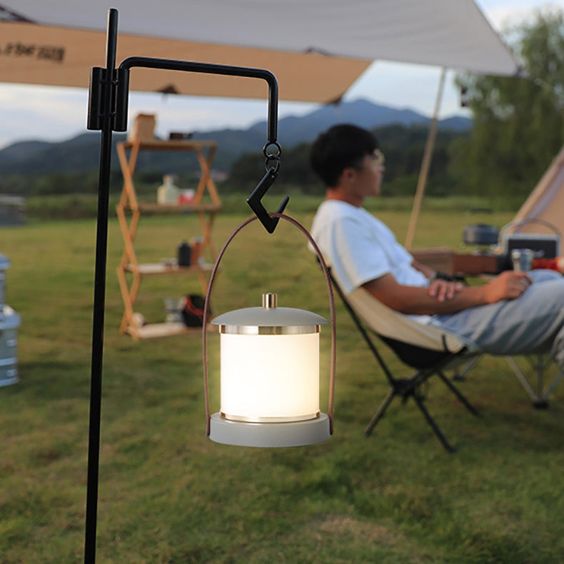 Portable LED Cylinder Lamp – Sleek Leather Look MILA Sverige
