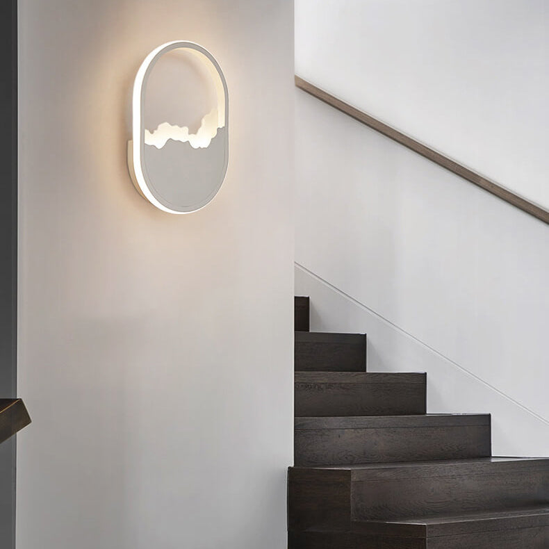 WaveGlow - Ovalt LED-vägglampa med vågdesign Carvallo