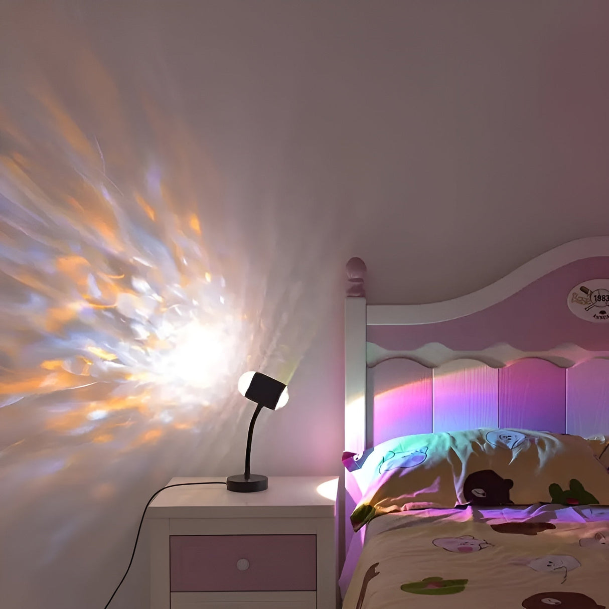 Projekteringlampa med dubbelhuvud – solnedgångsljus för atmosfärisk heminredning Carvallo