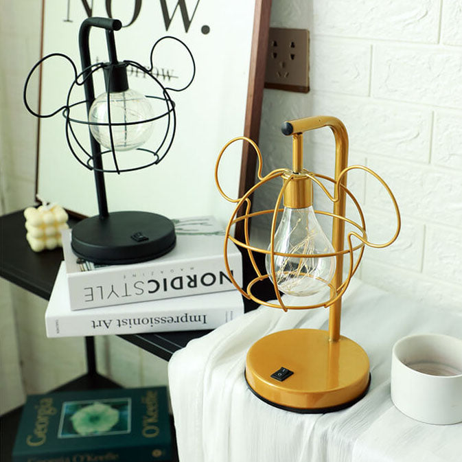 WhimsiMouse Wire Cage LED-lampa – Lekfull Charm, Vintage Glow MILA Sverige