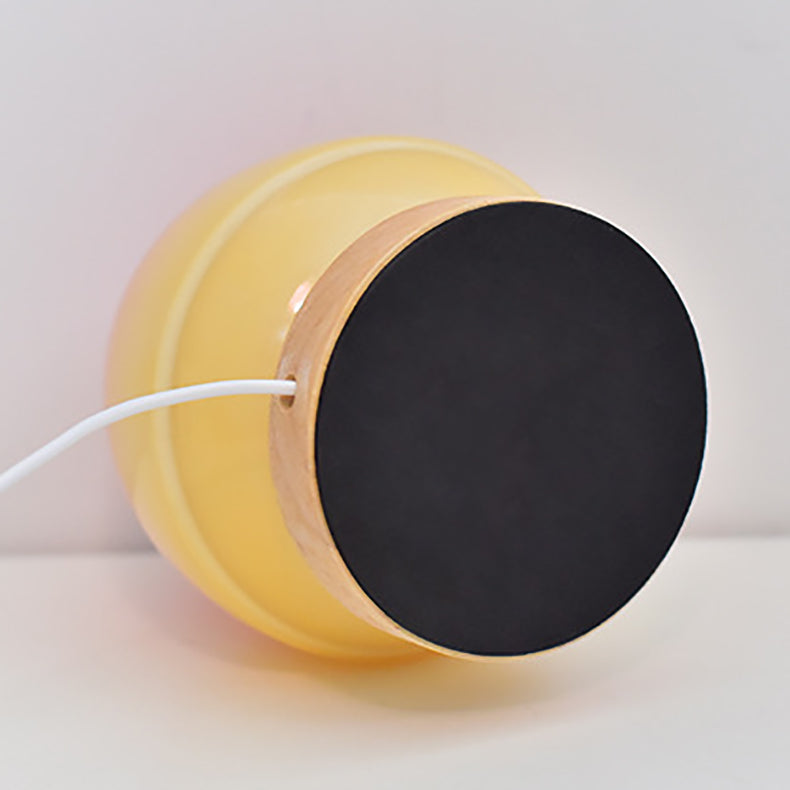 Modern Peach Glass LED-lampa – USB-uppladdningsbar MILA Sverige