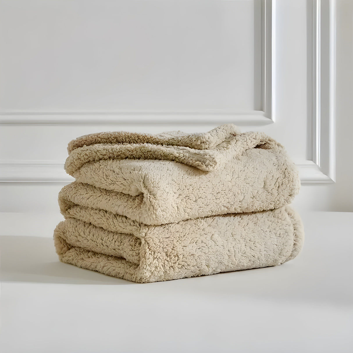 DoubleCozy Blanket - Lätt och avslappnad dubbelsidig Sherpa-fleecefilt Carvallo