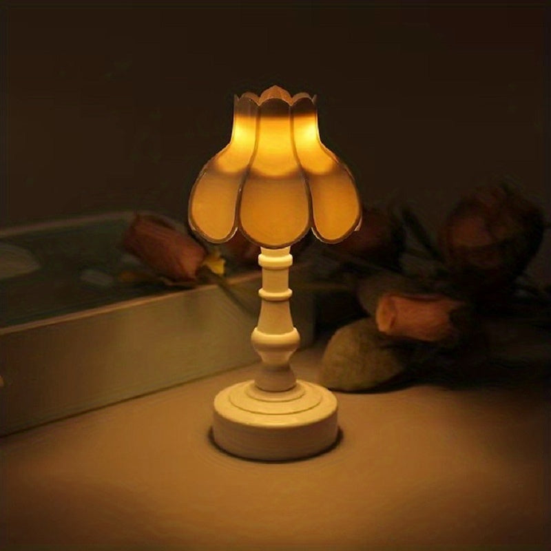 LumiDeco - Retro LED Mini Bordslampa Heminredning Nattlampa Carvallo