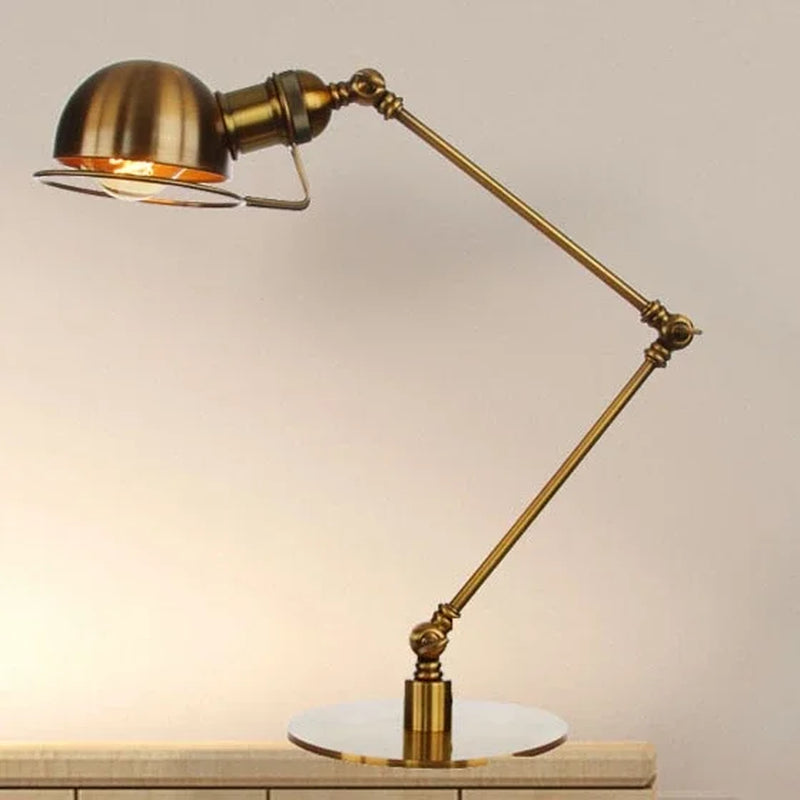 LuxRoyale Dekorativ LED Retro Brons Rocker Bordslampa Carvallo